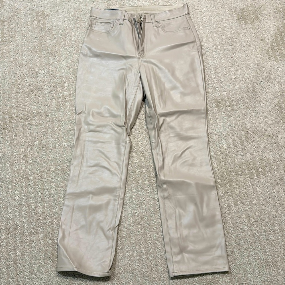 Gap Leather Look Pants